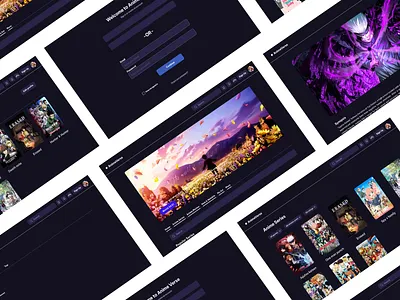 Anime Verse - Website design design ui uidesign uiux uiwebsite ux webdesign website websitedesign websiteui