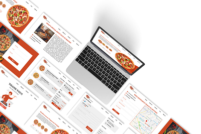 Slice of heaven - Website Design (Cloud Pizza Shop) design graphicdesign ui ui design uidesign uiux ux ux design uxdesign webdesign websitedesign