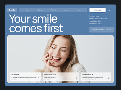 Dental Clinic Website dental dental website design medical medical website website