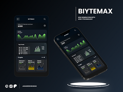 CRYTO - TRADING APPLICATION apps crypto interfaces mobile ui uiux website