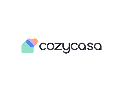 cozycasa branding coin cozy family financial heart hearth home house logo love real estate realestate security wallet