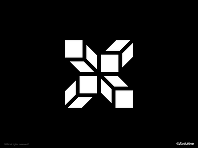 monogram letter X logo exploration .004 brand branding design digital geometric graphic design icon letter x logo marks minimal modern logo monochrome monogram negative space