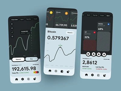 Crypto Trading Mobile App app app design binance bitcoin blockchain crypto app crypto wallet cryptocurrency fintech ios app mobile mobile app mobile app design mobile design mobile ui trading app ui ux wallet