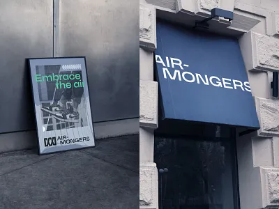 Air-mongers branding apparel apparel branding poster design sneakers sneakers branding sneakers logo sports logo store sign