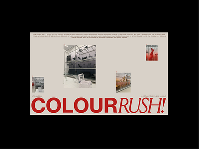 Colour Rush! graphic design typography ui visual art