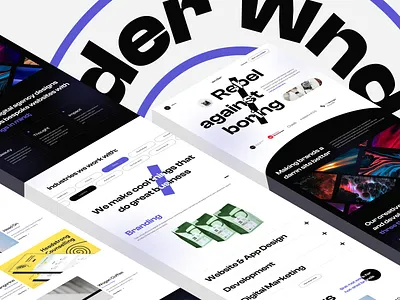 Digital agency - Wnder (corporate site) agency company company website corporate corporate site design home page portfolio site ui uiux ux web web design webdesign website