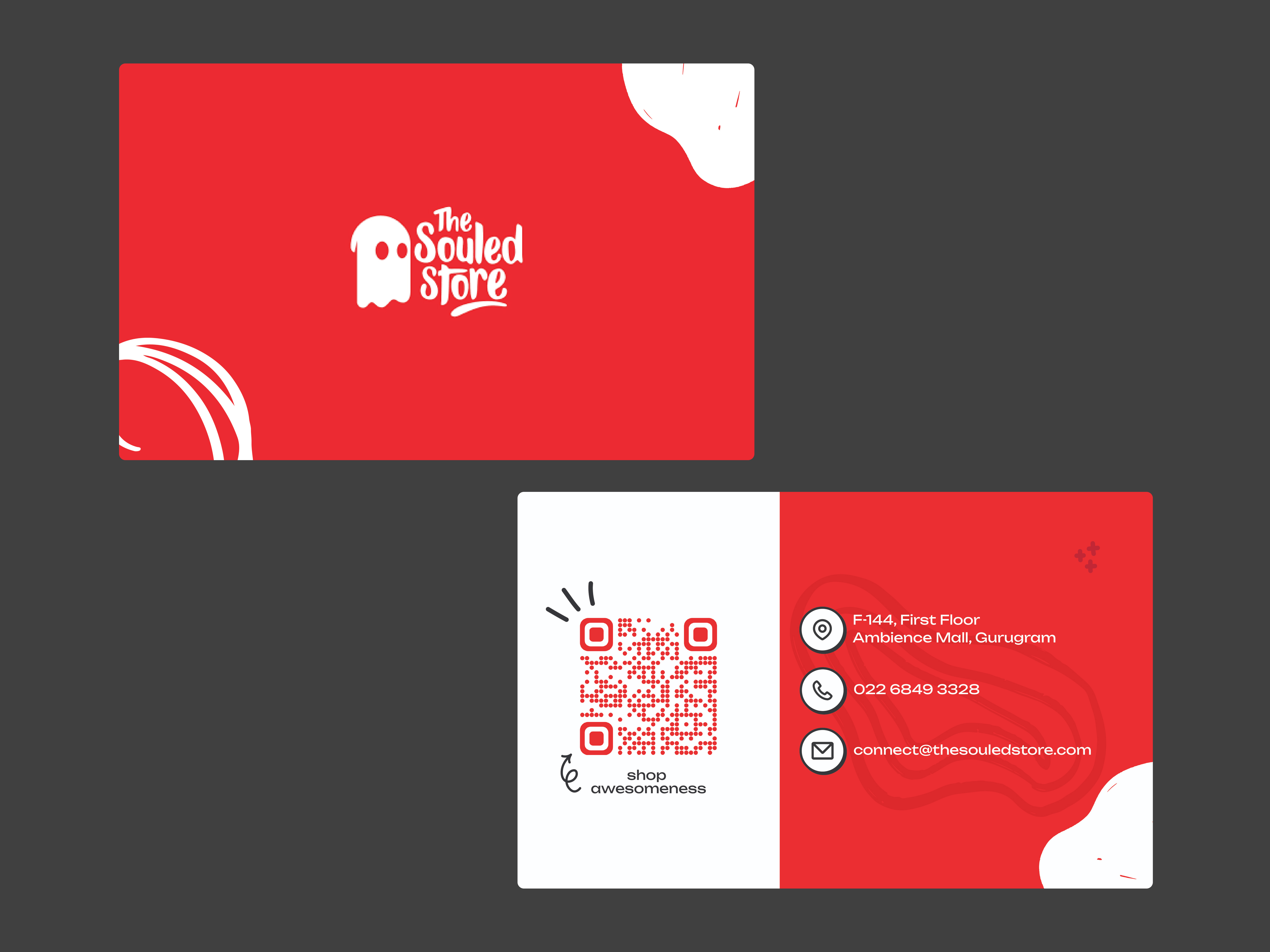 Visiting Card Design apparel branding business card clothing daily challenge design fashion fashion brand graphic design neubrutalism print design souled store the souled store ui ui design visiting card