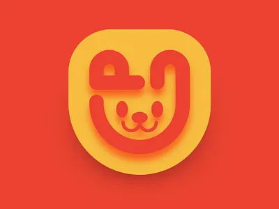 PU shoes logo bear branding cute design icon illustration kids letter logo mark monogram p shoes showear u
