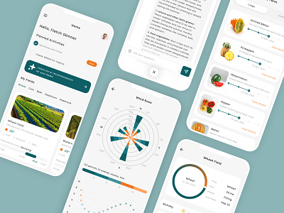 AI Farm Management Mobile App UI Kit ai app artificial chatbot chatgpt farm farming intelligence management mobile ui ui kit