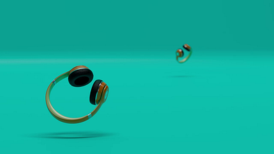 Headphones trailer 3d animation motion graphics