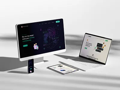 Cryptocurrency Website Design app branding design graphic design illustration landing page logo ui ux vector website