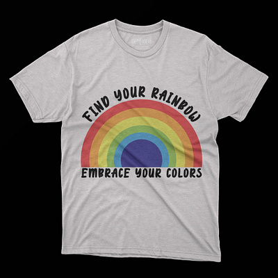 RAINBOW T-SHIRT DESIGN american flag t shirt design cat t shirt design dog t shirt design hiking t shirt design rainbow t shirt design retro t shirt design streetwear t shirt design vintage t shirt design