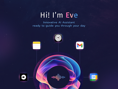 Hi! I'm Eve ai app design minimal mobile ui user experience user interaction user interface ux uxui web