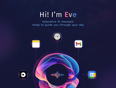 Hi! I'm Eve ai app design minimal mobile ui user experience user interaction user interface ux uxui web