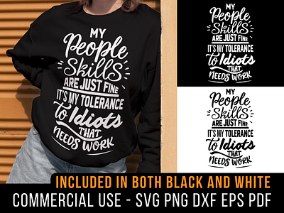 My People Skills Are Just Fine cricut design dxf funny idiots introvert ironic people png quote sarcastic shirt design silhouette svg syaing t shirt tolerance typography