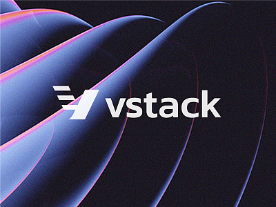 Vstack - Brand Identity Design app logo brand identity branding branding agency design fintech fintech branding futuristic logo logodesign modern logo purple black blue tech ui uiux v logo vtech