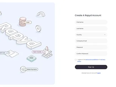 Rapyd Fintech Platform branding graphic design logo ui