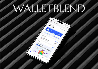 WALLETBLEND - App showcase app bank app figma fintech mobile app ui ui design