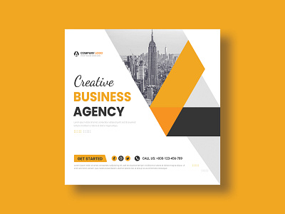 Digital marketing and corporate social media post template ad agency banner business business banner corporate template creative banner digital flyer luxury business card marketing banner marketing business marketing post post poster social media post web banner