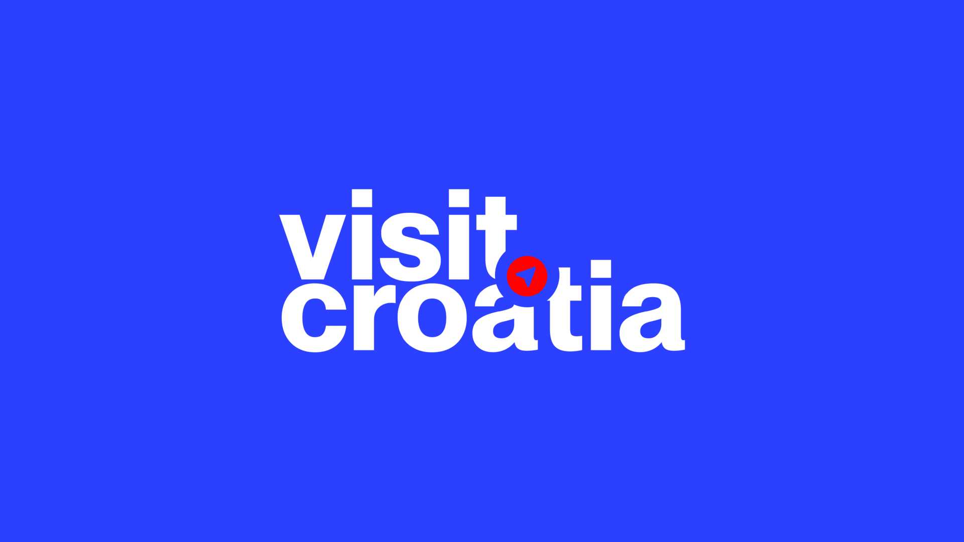 Visit Croatia logo branding croatia illustration logo route app vector visit