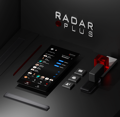 Radar Plus 3d 3dmodeling 3dux blender design productdesign rhino ui uidesign userexperience ux ux design uxdesign
