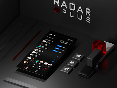 Radar Plus 3d 3dmodeling 3dux blender design productdesign rhino ui uidesign userexperience ux ux design uxdesign