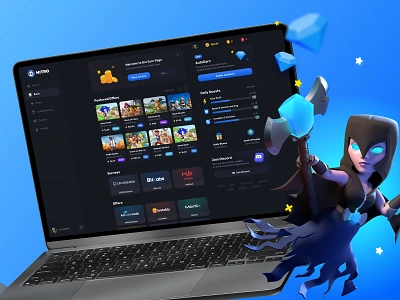 Nitro: Game Service with Quests childrens games childrens platform daily bonus discord tasks easy to do tasks favorite games game interface game quests game service game shop game tasks game ui game ux gaming gaming platform leaderboard nitro quests service with quests task provider