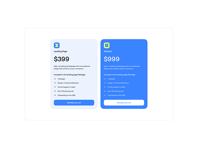 Design Studio Pricing Section blue design minmal pricing section ui user experience userinterface ux web web design white