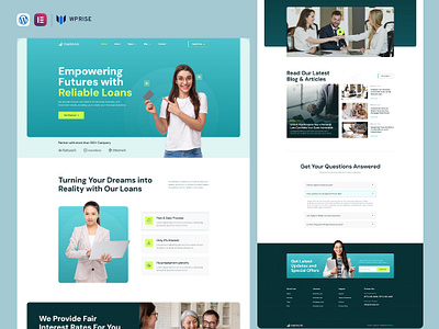 CapitaLink – Banking & Business Loan Elementor Template branding design elementor template graphic design ui web design