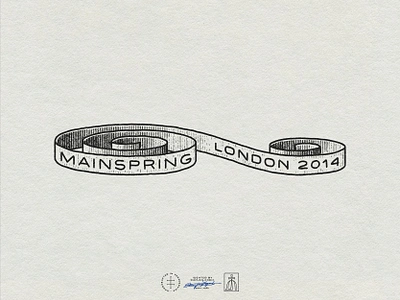 Mainspring Branded Graphic #3 accessories black and white brand design brand identity branding branding design fashion graphic design hand drawn handdrawn identity design illustration illustrator logo logo design london retro vintage visual identity watch