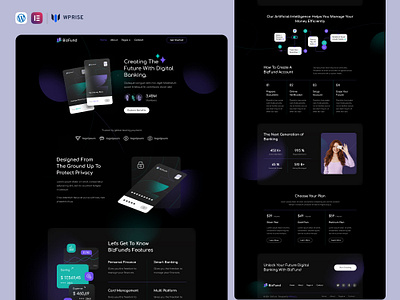 BizFund – Digital Banking & Business Loan Elementor Template branding design elementor template graphic design ui web design