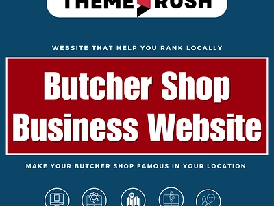 Butcher Shop Business WordPress Website Design Template butcher website website design website templates