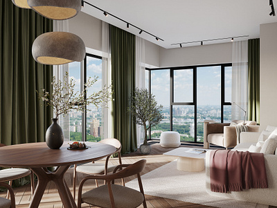 Cityzen 3d design illustration interior luxury render