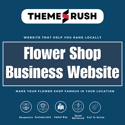 Florist Business WordPress Website Design Template florist website design web templates website design