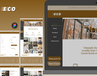 "ECO"- ecommerce website figma temlate template ui website