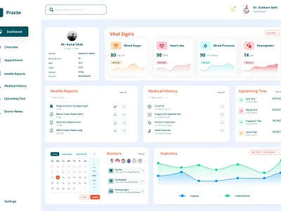 Healthcare Dashboard for Patient Monitoring animation animation cards branding cards dashboard dashboard design design figma healthcare dashboard illustration medical deshboard motion graphics ui uiux user interface virtual health dashboard vital cards web dashboard