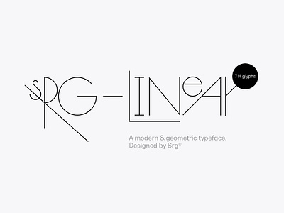 Srg Linear - Geometric Typeface ad font clean font display font futuristic font haute couture linear font minimal font modern font monogram font retro font retrofuturistic font sans serif font sans serif typeface srg linear geometric typeface store font titles font typeface typography typography design typography font