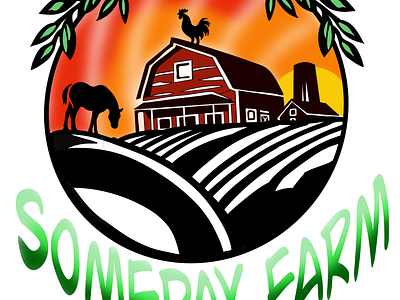 Family farm logo branding graphic design logo