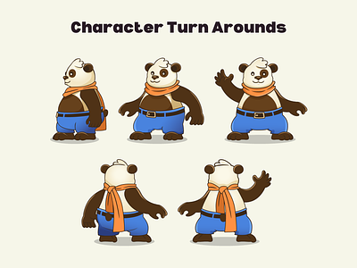 Terry Bear Character Design animation bear cartoon cartoon character design cartoon illustration character design character turnaround cute illustration design face expression