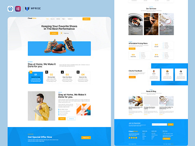 CleanKicks – Shoes Cleaning & Laundry Service Elementor Template branding cleaning cleaning business cleaning company cleaning company website cleaning landing page cleaning service cleaning service website cleaning services cleaning services website cleaning website commercial cleaning design elementor template graphic design house cleaning ui web design