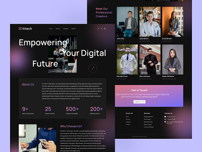 Website Landing Page UI Design branding design digital graphic design it landing page it website landing page tech landing page tech website technology website ui ui design ui ux web design website website design