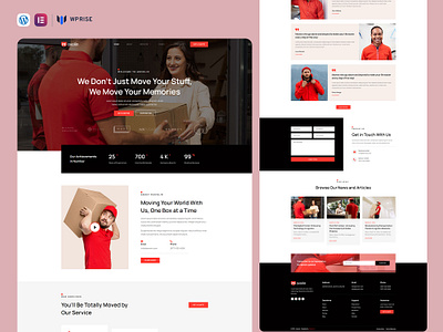 Movolin – Moving and Logistics Solution Elementor Template branding design elementor template graphic design home moving website moving moving company moving company website moving landing page moving services moving web design moving website relocation ui web design
