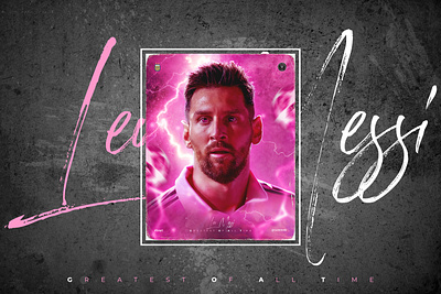 26 | SPORTS POSTER DESIGN 🐐 G.O.A.T. in Miami 🩷🖤 Lionel Messi art football intermiami leomessi messi sachitheek