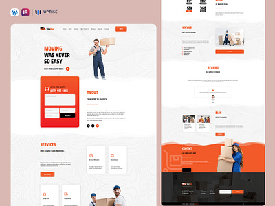 ShipSync – Moving and Logistics Solution Elementor Template branding design elementor template graphic design home moving website moving moving company moving company website moving landing page moving services moving web design moving website relocation ui web design