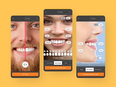 Smile App app app design business design figma mobile style ui uidesign uiux uxui які навички must have