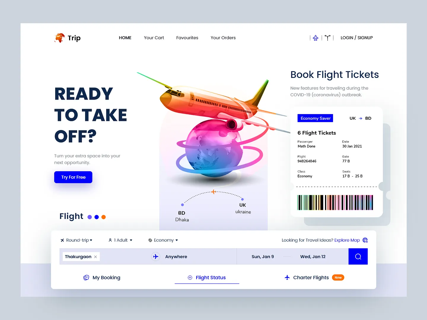 User-Friendly Airline Website Design for Seamless Flight Booking