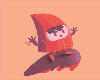 The Happy Flying Red illustration design graphic design illustration vector