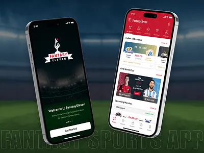 Fantasy Sports App app design fantasy cricket app fantasy football app fantasy sports fantasy sports app fantasy sports betting app mobile app mobile app design sports app sports app development sports fantasy app ui design uiuxdesign user interface
