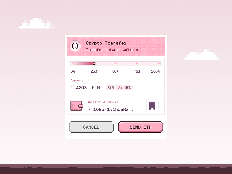 Crypto transfer between wallets. 👛 by ibra on Dribbble