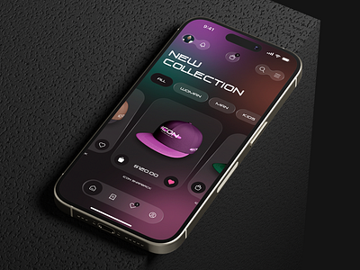 "Icon" snapback shop mobile app (UX/UI) animation application branding design dribble e commerce figma logo mobile shop ui ux